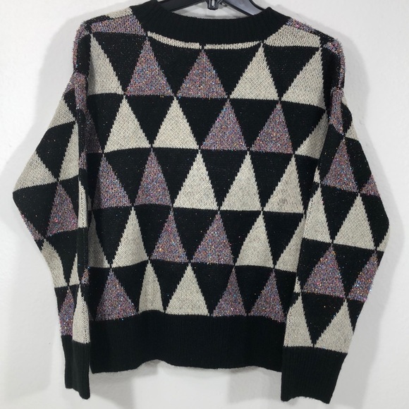 Women's Metallic Glitter Crew Neck Sweater Sz S, M - Picture 1 of 10